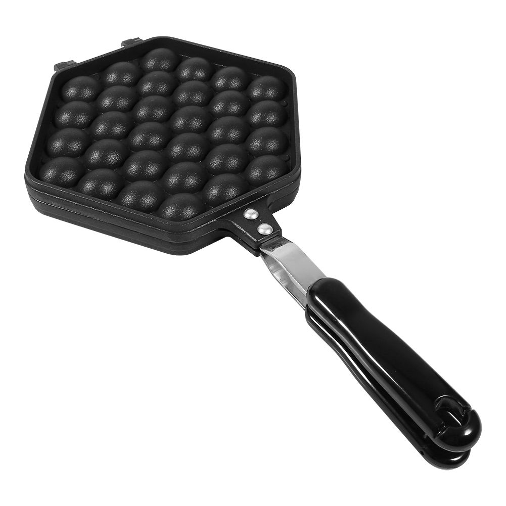 1x Aluminum Alloy NOn stick DIY Eggettes Pan Egg Bubble Cake Baking Mold Plate Using for Home — image 3