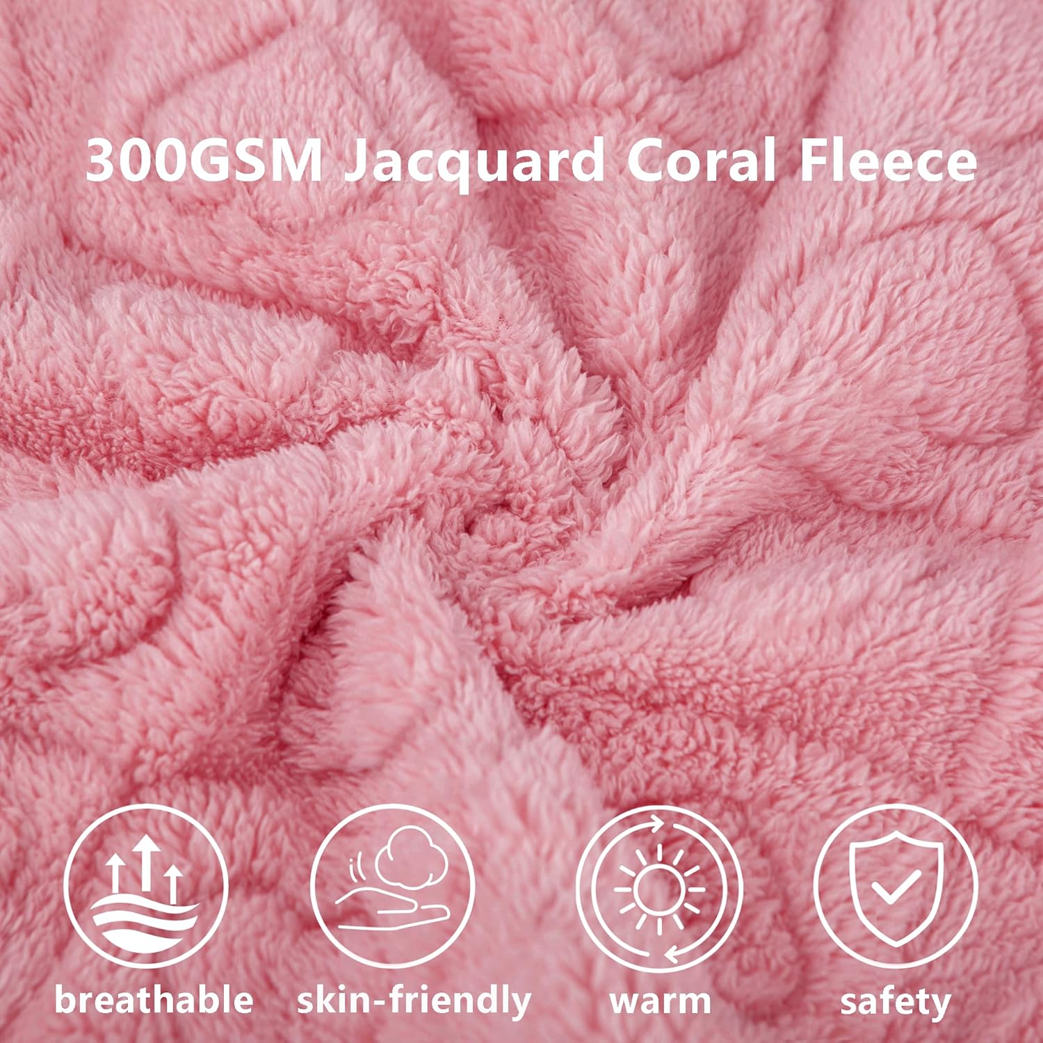 Pet Blanket for Dogs Cats, Ultra Soft Fuzzy Fleece 300GSM, Washable Small Dog Blanket, Premium Plush Puppy Bed Cover Couch, Calming Cat Crate Mat (Pink, 25 × — image 2
