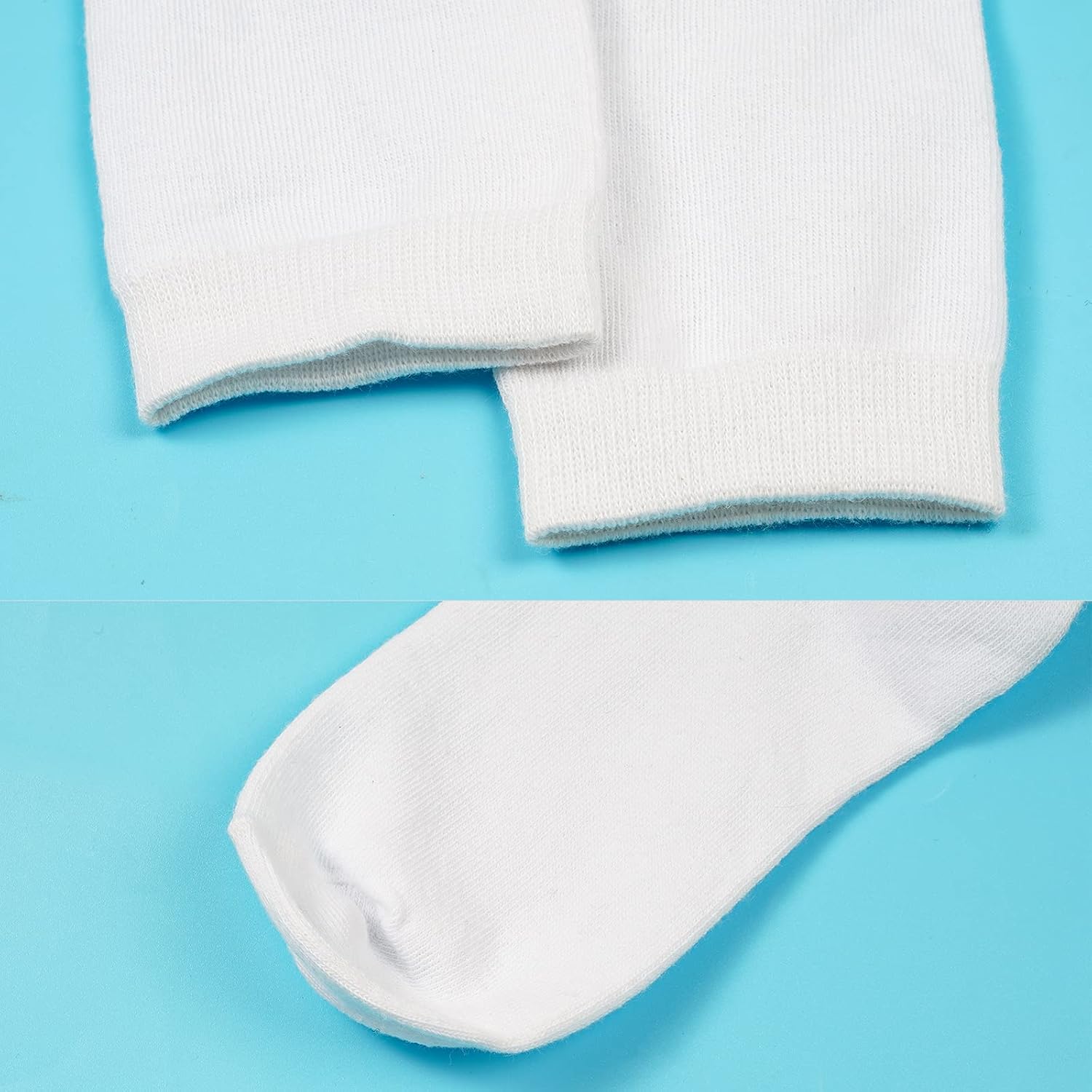 3 Pairs School Uniform Cotton Knee High Socks Athletic Sports Soccer Socks Tube Sock for Girls and Boys — image 5