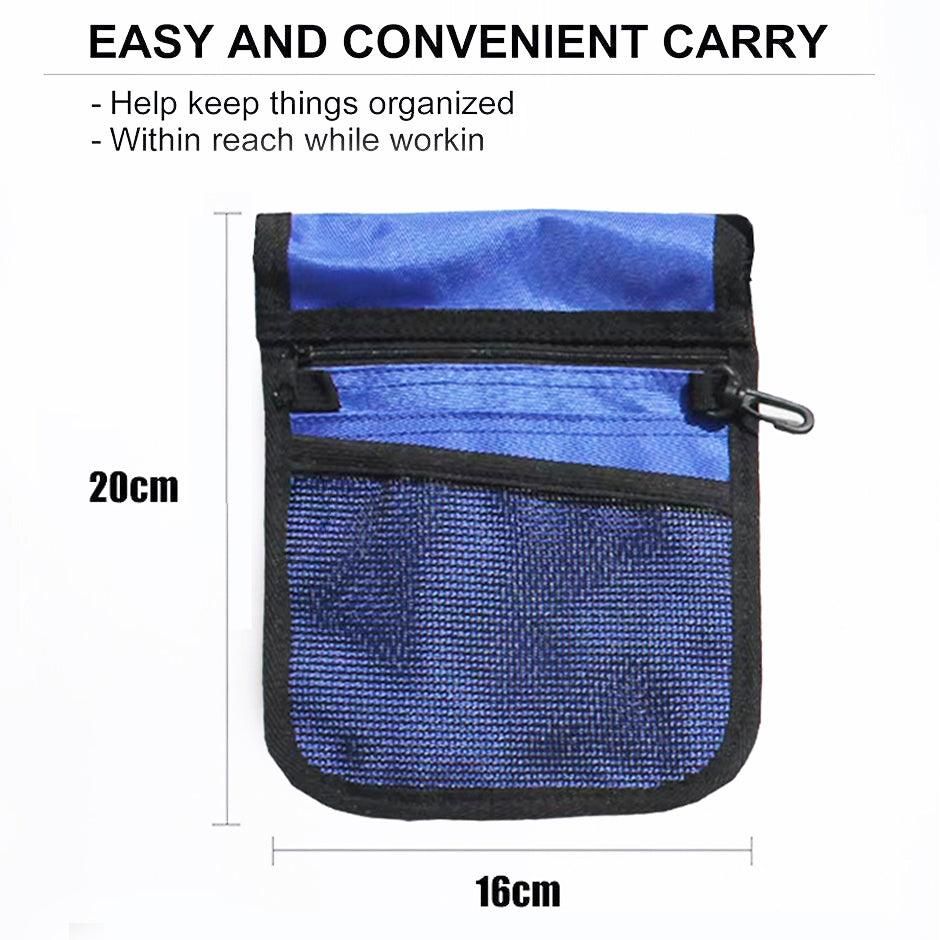 Nurse Pouch Waist Bag Medical Tool Organizer Pocket Belt with Keyring - Light Blue โ image 4