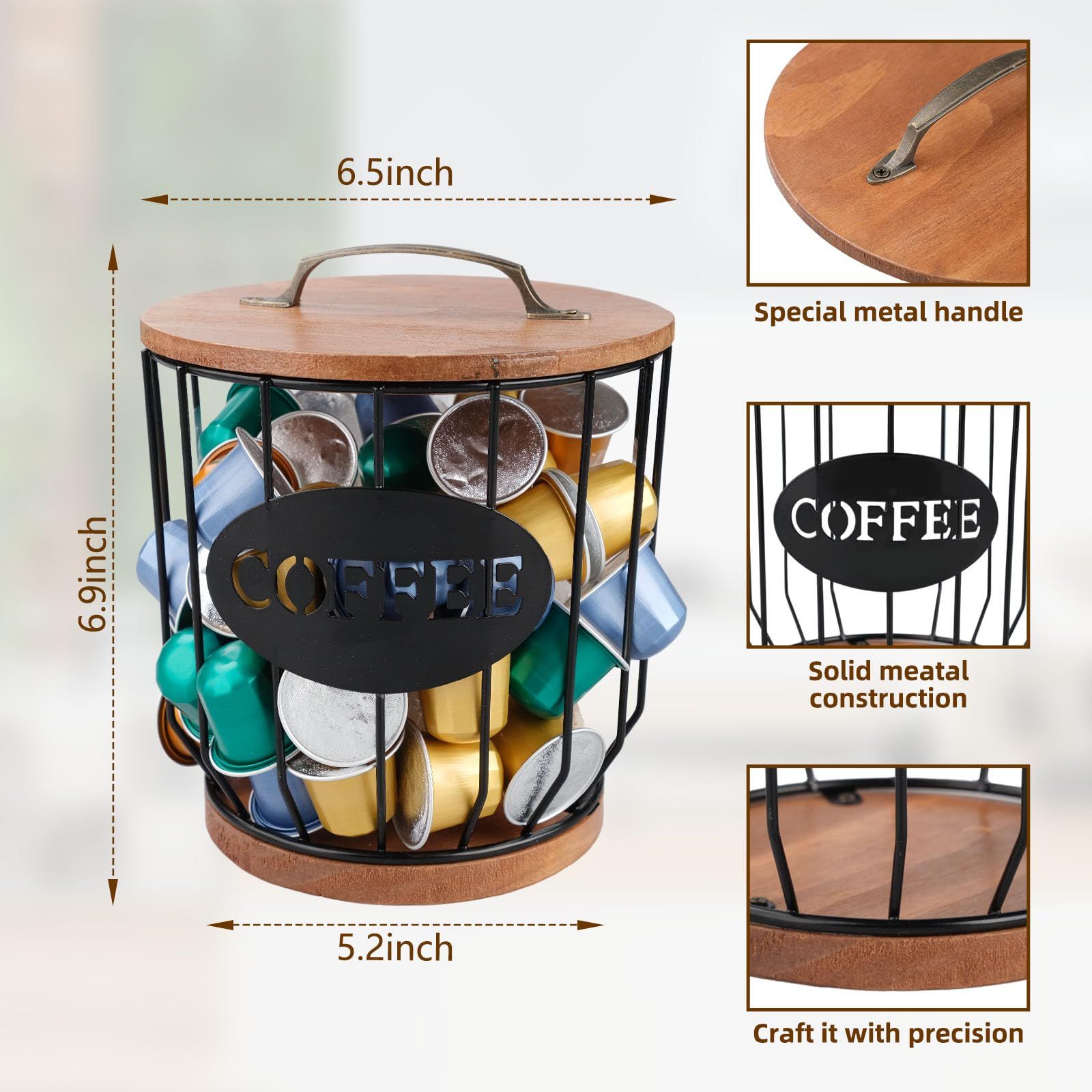 Large Coffee Filter Holder With Lid — image 5