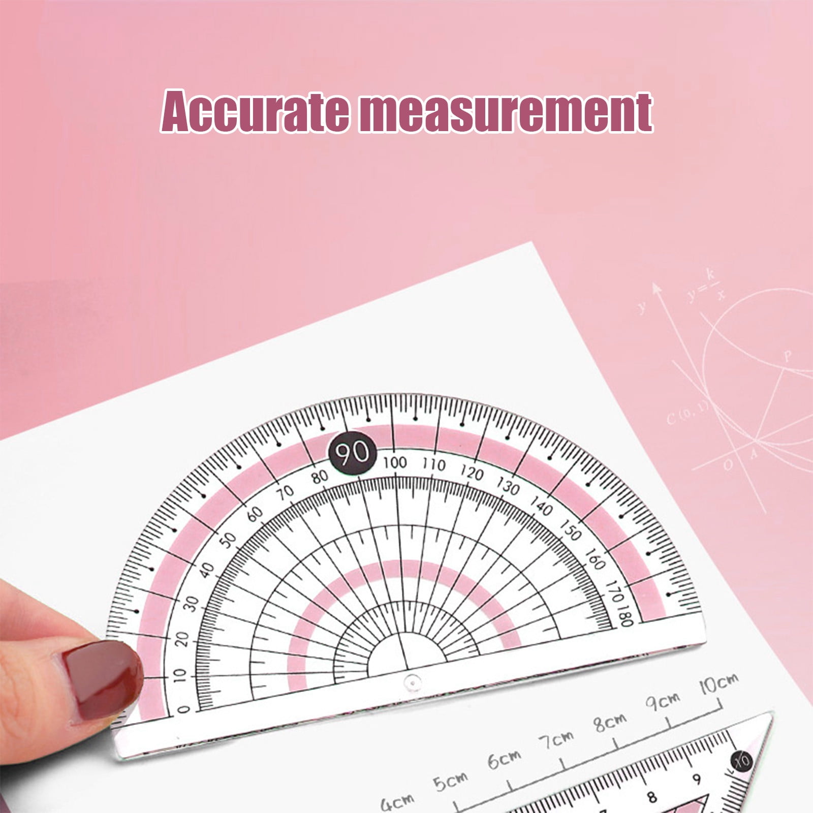 Compass Geometry Tool, Protractor and Compass Set, Metal Box Drawing Compass with Rulers, Math Compass Kit, Shatterproof Storage Box, for Stationery Supplies โ image 6