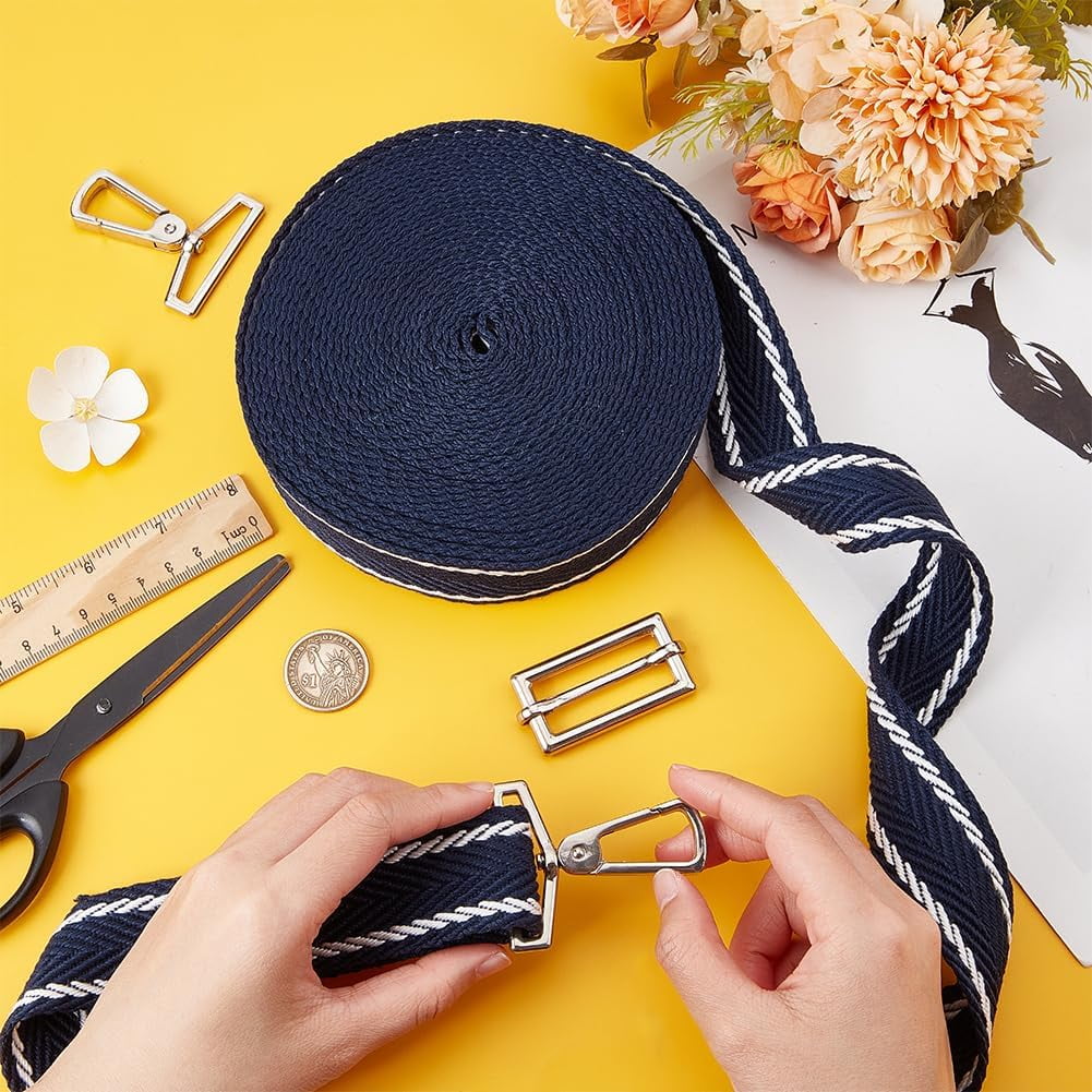 5 Yards Polycotton Jacquard Arrow Ribbon Clothes Accessories Olive 1-1/2 inch(38mm) — image 4