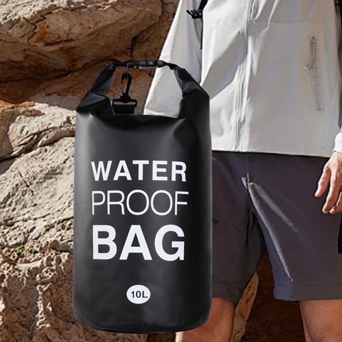 Drybag - 10 L - Professional Waterproof Bag - Storage Bag - Outdoor Bag - Beach Bag - Waterproof Dry Bag with Shoulder Strap - Waterproof - High Quality — image 4