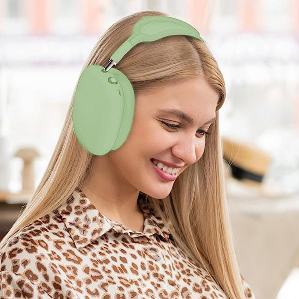 Silicone Case Cover for AirPods Max Headphones Clear Soft Ear Pad Protective Sleeves -Green โ image 4