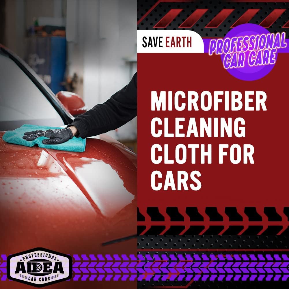 Microfiber Cleaning Cloths-50PK, Microfiber Towels for Cars, Premium All-Purpose Car Cloth, Dusting Cleaning Rags, Absorbent Towels for SUVs, House, Kitchen โ image 4