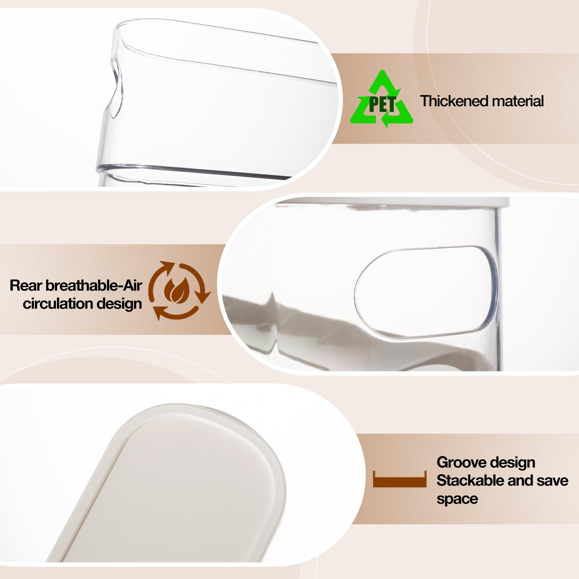 Egg Holder for Fridge, Auto Rolling Fridge Egg Organizer, Space Saving Eggs Dispenser for Refrigerator Storager — image 4