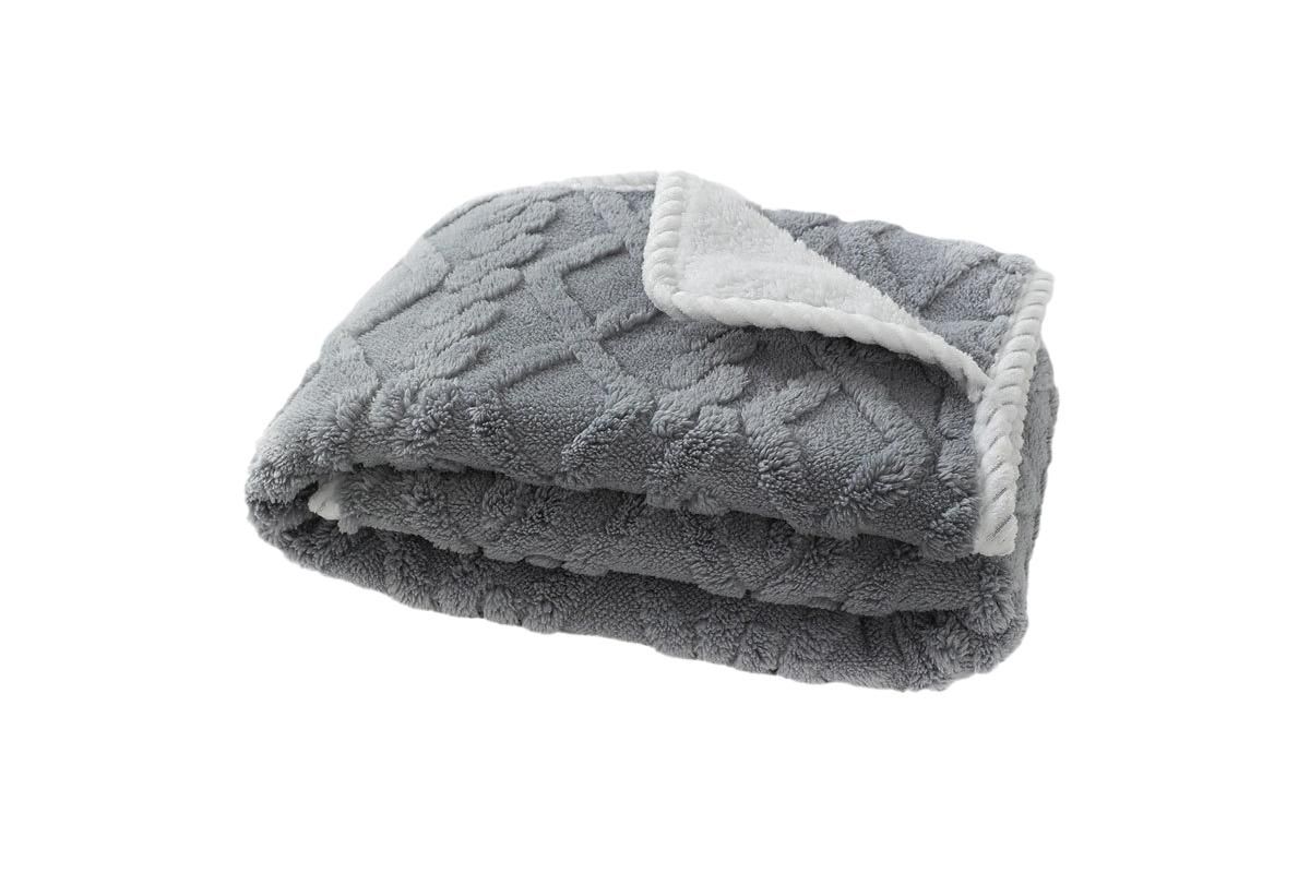 2pcs Pet Blanket for Couch Protection Water Resistance Cats Dogs Blanket for Furniture Protector-Grey L — image 4