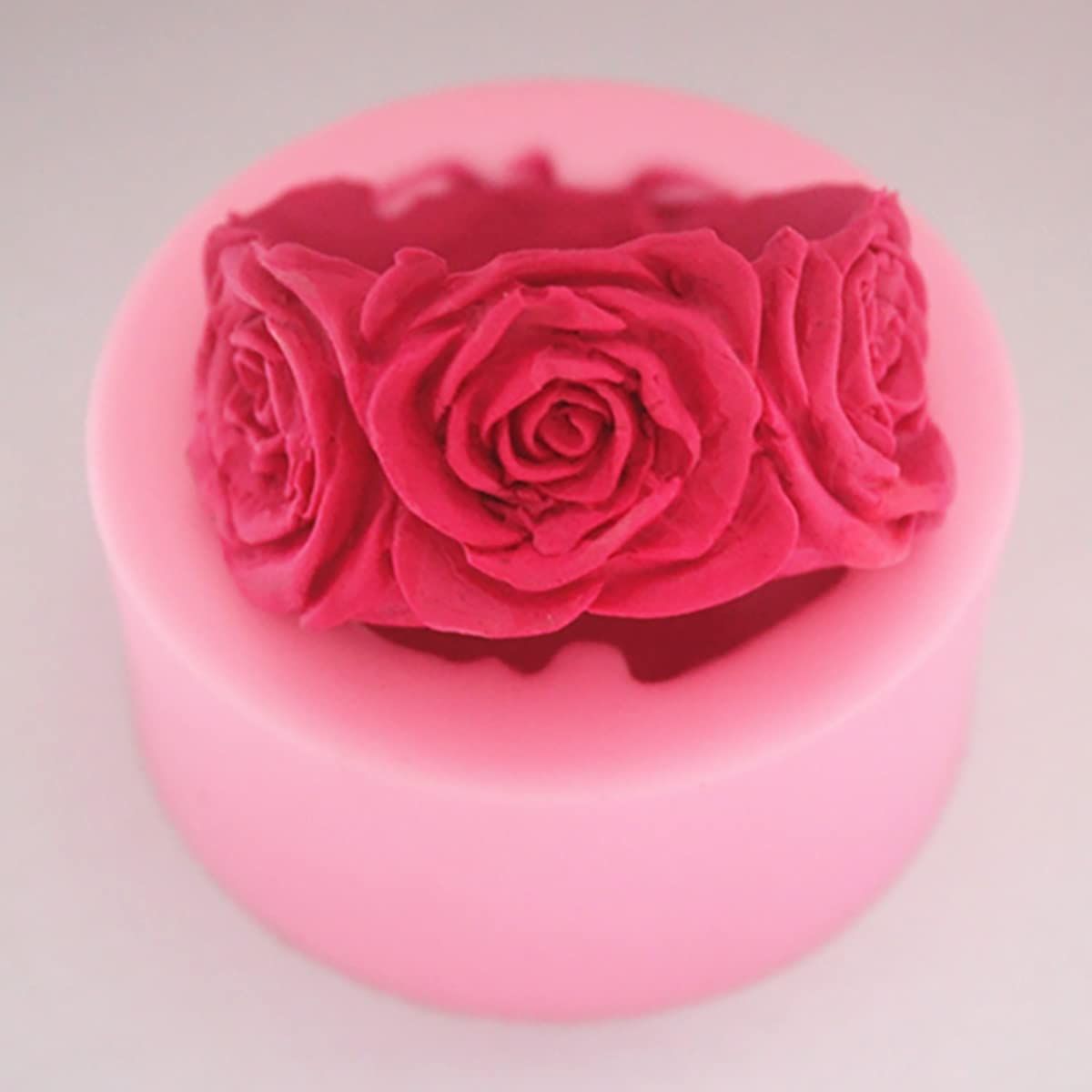 2 Piece 3d Flower Bloom Rose Shape Silicone Molds for Cupcake Dessert Chocolate Jelly Cookie Decor, Jewelry, Pastry, Chocolate — image 2