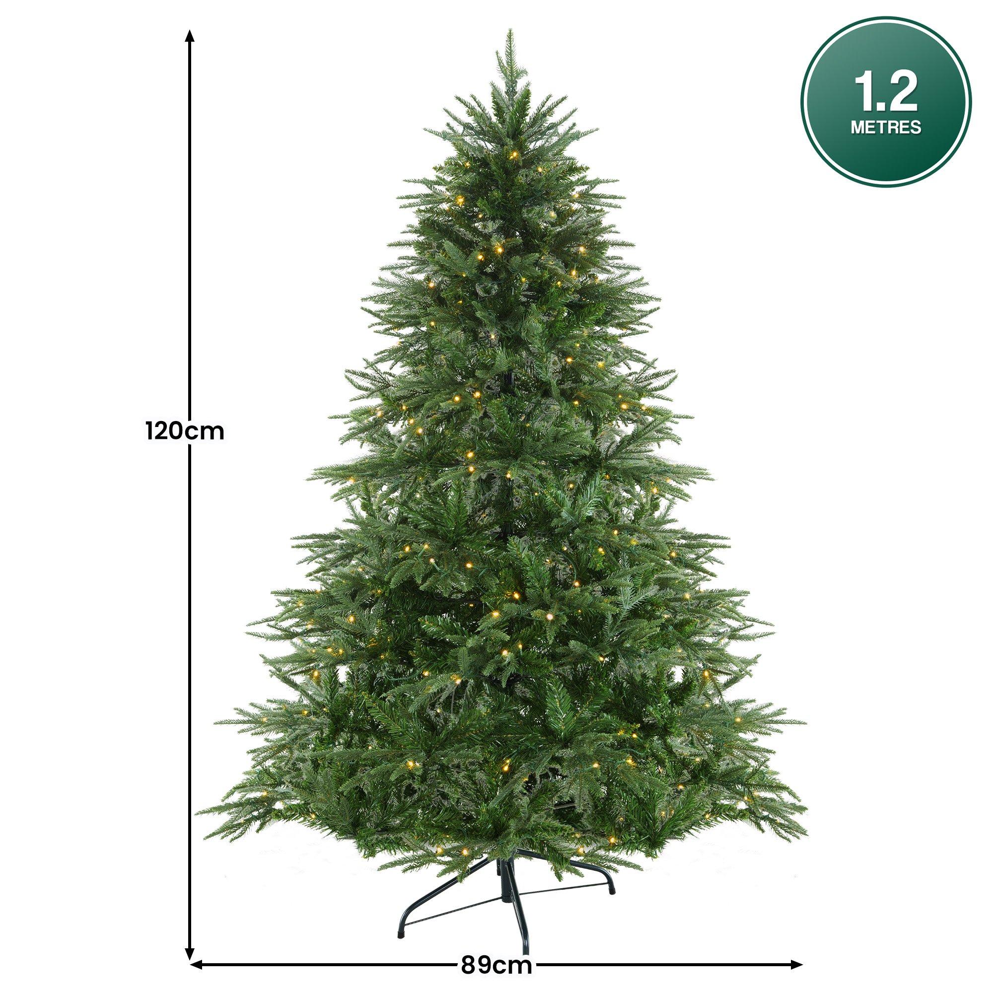Christabelle 1.2m Prelit Everglow Fir Christmas Tree with 150 LED Lights — image 3