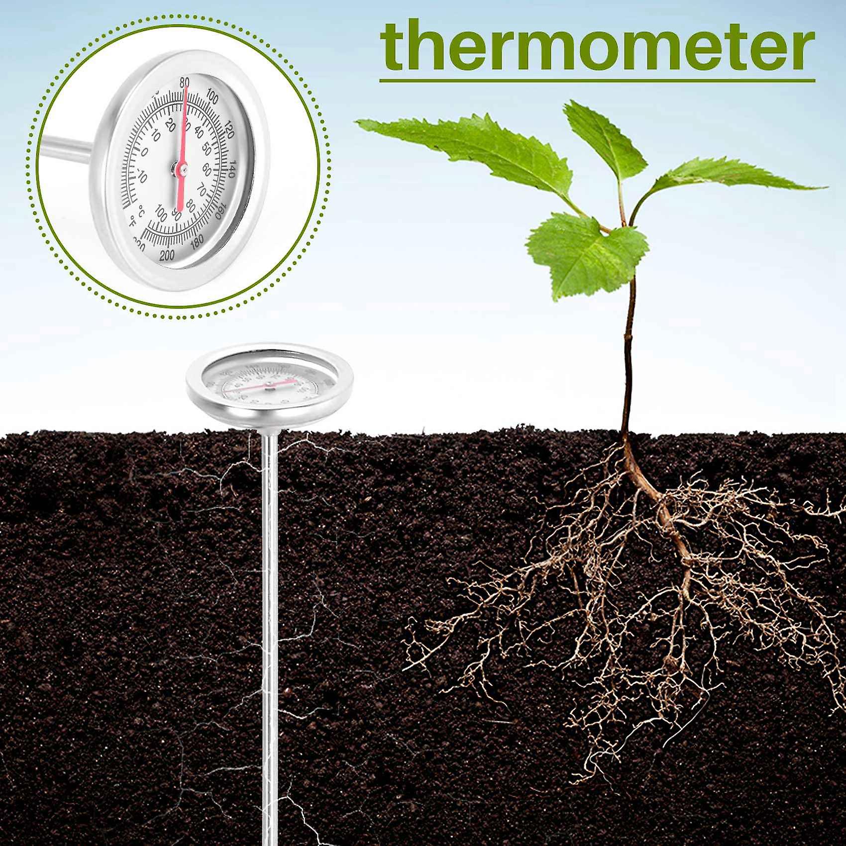 Compost soil thermometer 50 cm length stainless steel — image 2
