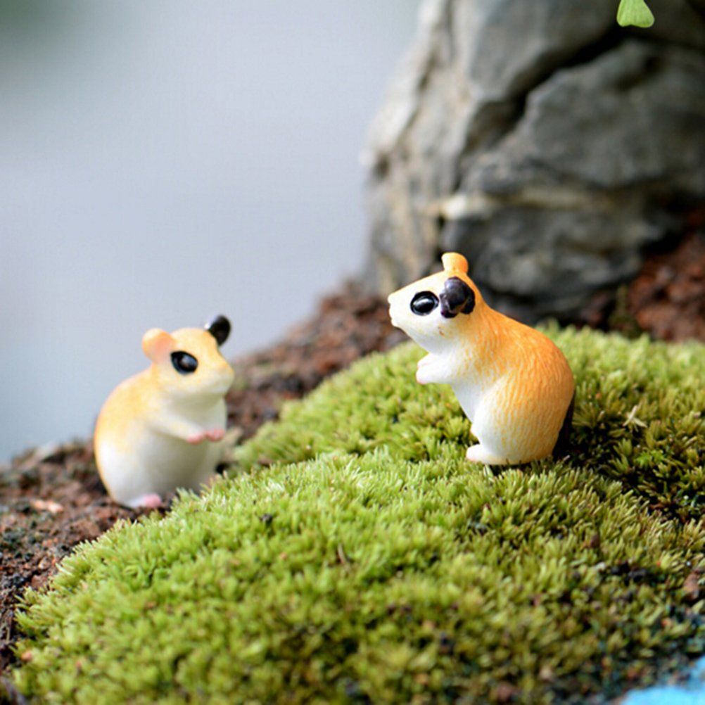 10PCS Hamster Micro Landscape Ornaments, Miniature Figurines Fairy Garden Accessories, Garden DIY Kit — image 4