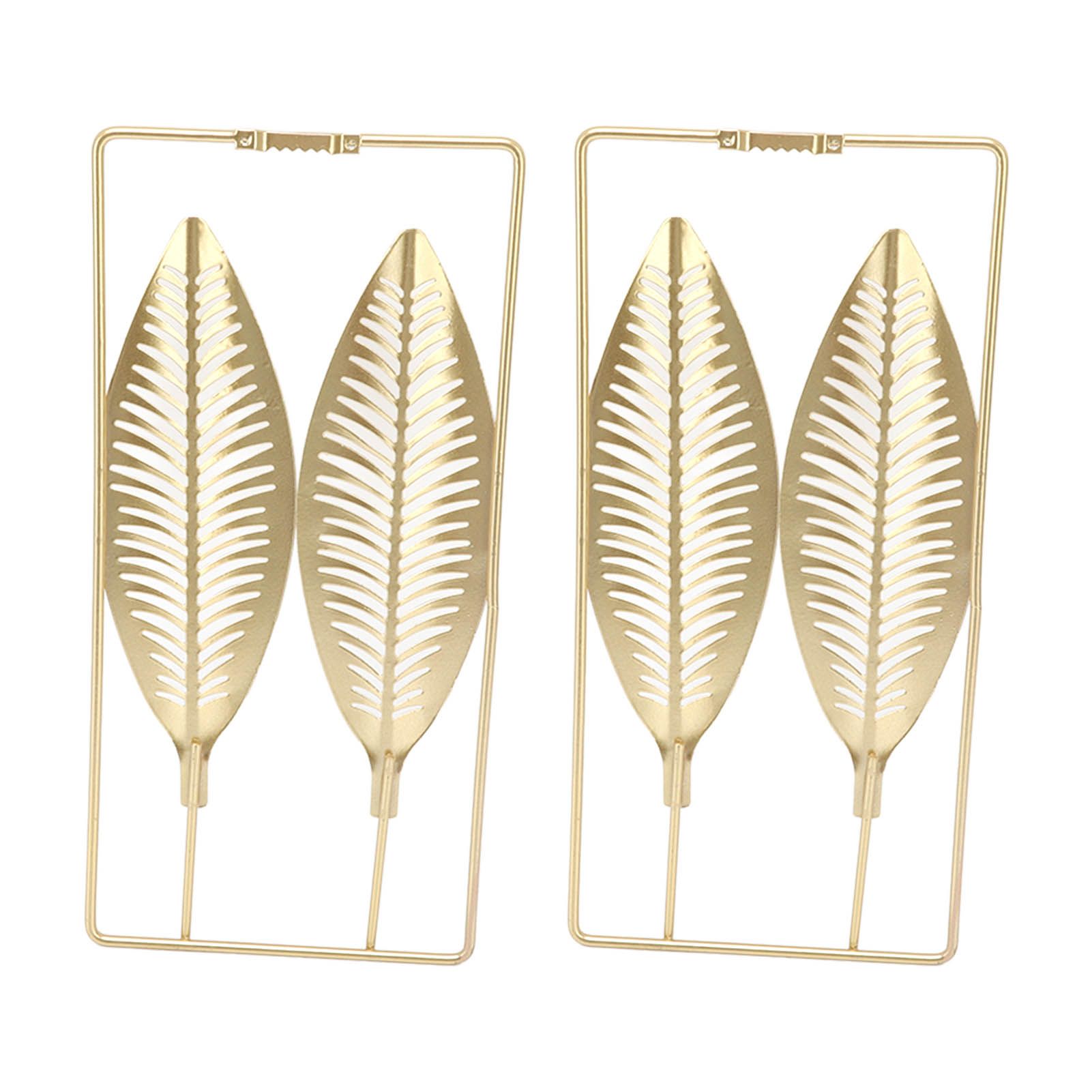 2Pcs Gold Wall Sculptures Metal Wall Decor with Frame for Living Room Bedroom Office Study — image 6