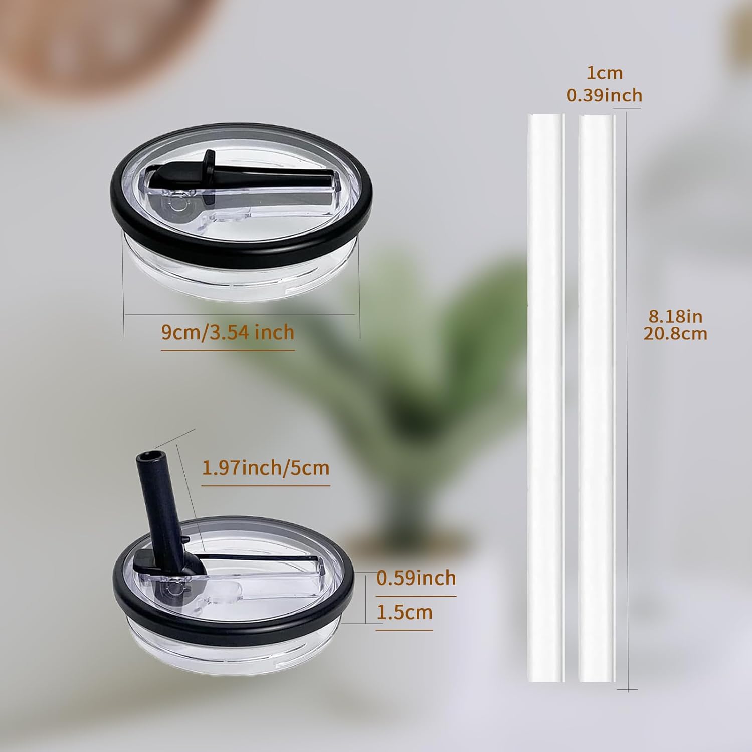 40 oz Flip Straw Lid Replacement for Stanley Tumbler, 2 Pack Spill Proof Leakproof Tumbler Lid Fit for Stanley Quencher H2.0 Cup Adventure Quencher, No Spill — image 5