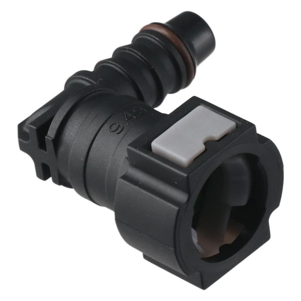 2PCS Black Female to Barb 90 Degree Fuel Line Quick Connector, Elbow Straight Fuel Line Hose Quick Release Connect โ image 4