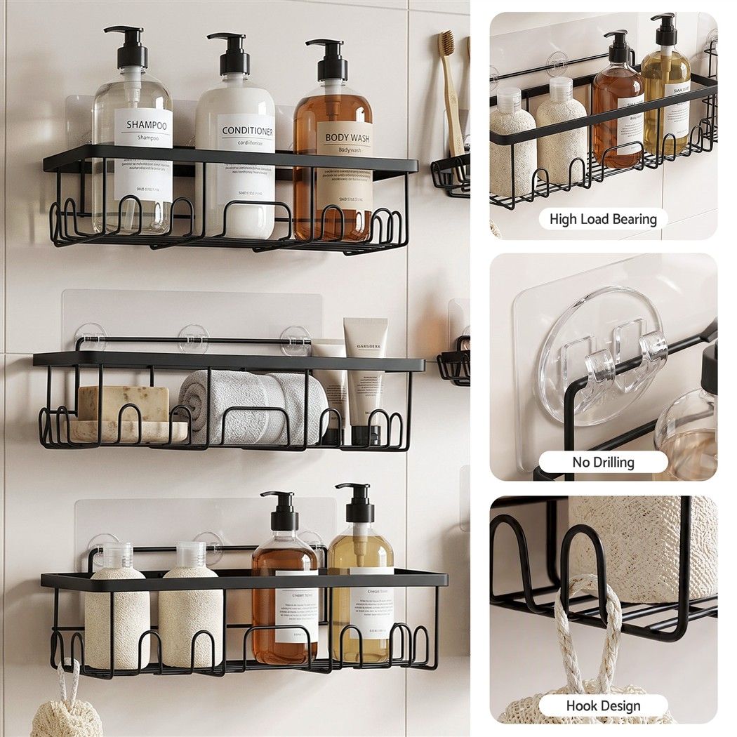Artiss Shower Caddy Metal Bathroom Organiser Rust Resistant 6 Pack โ image 5