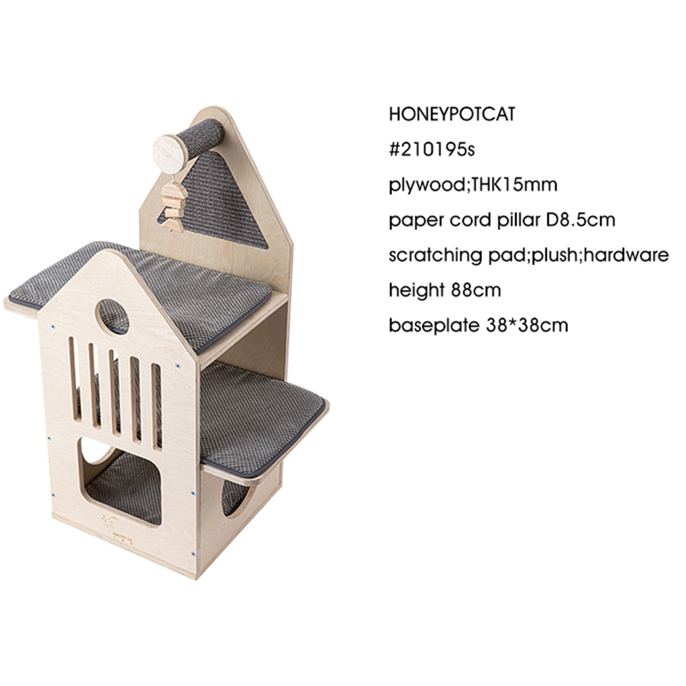 HONEYPOTCAT Cosy Cat Villa - 87.5cm — image 3