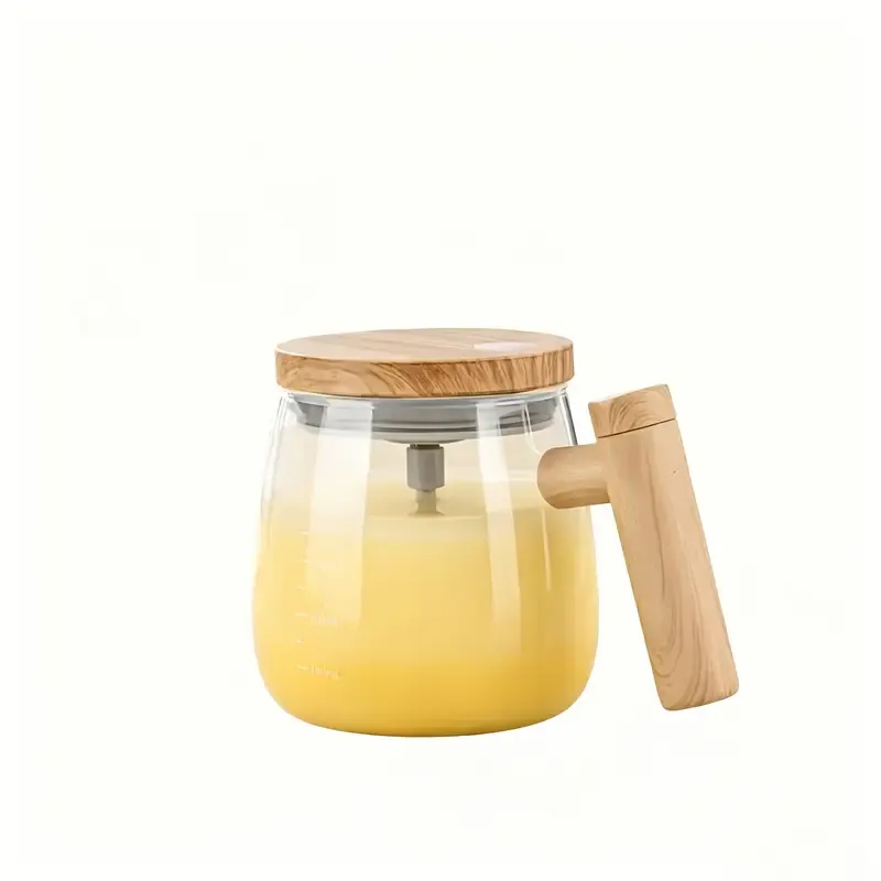 Electric Glass Stirring Cup | One-Button Auto Mixing, 400ml Large Capacity, Type-C Charging, Quiet & Waterproof, Effortless Brewing Companion — image 5