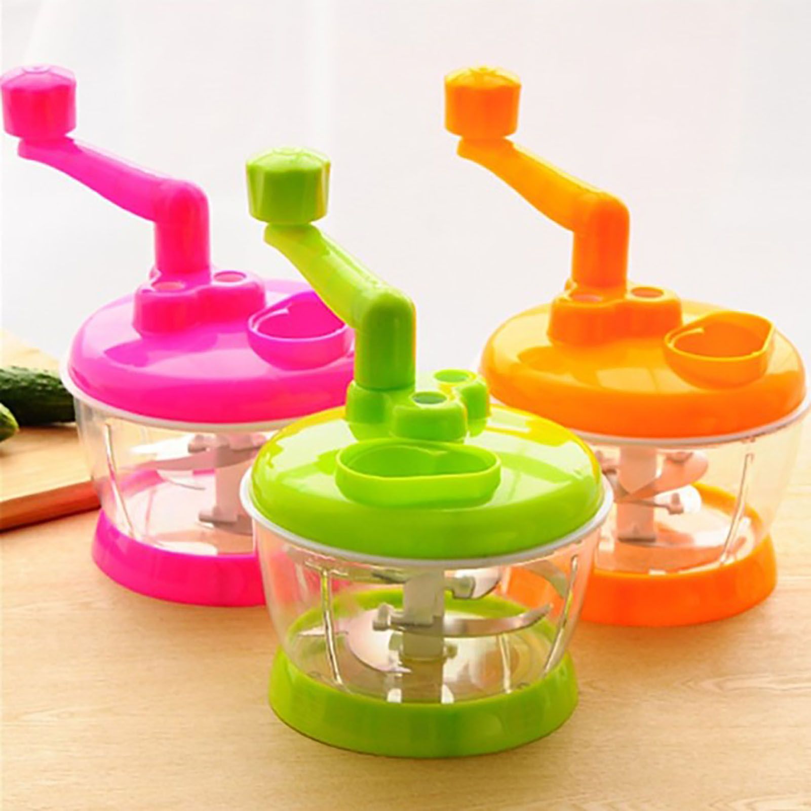 Manual Vegetable Grinder Stainless Steel Blade Portable Food Meat Mixer for Kitchen Restaurant โ image 5
