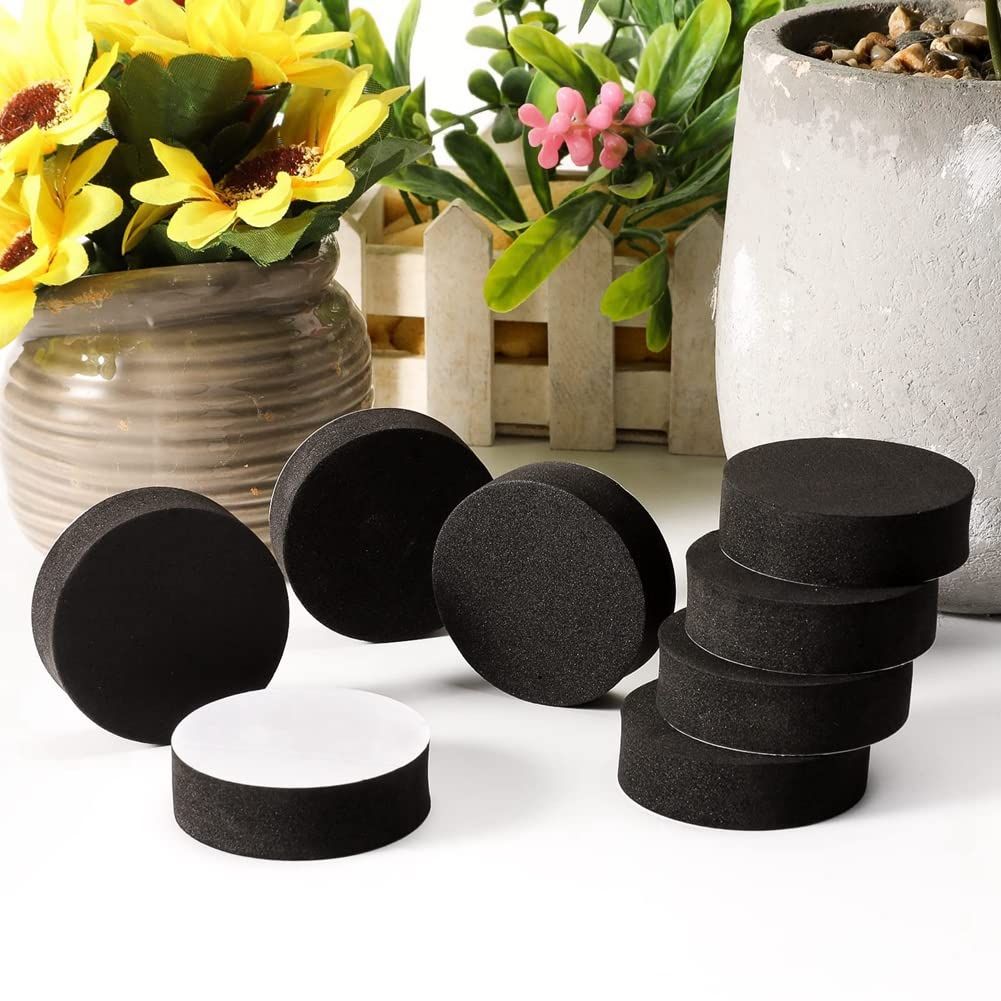 48Pcs Plant Pot Feet Risers Natural Rubber Flower Pot Mat Invisible Pot Feet for Heavy Outdoor Plants, Flower Pots — image 2