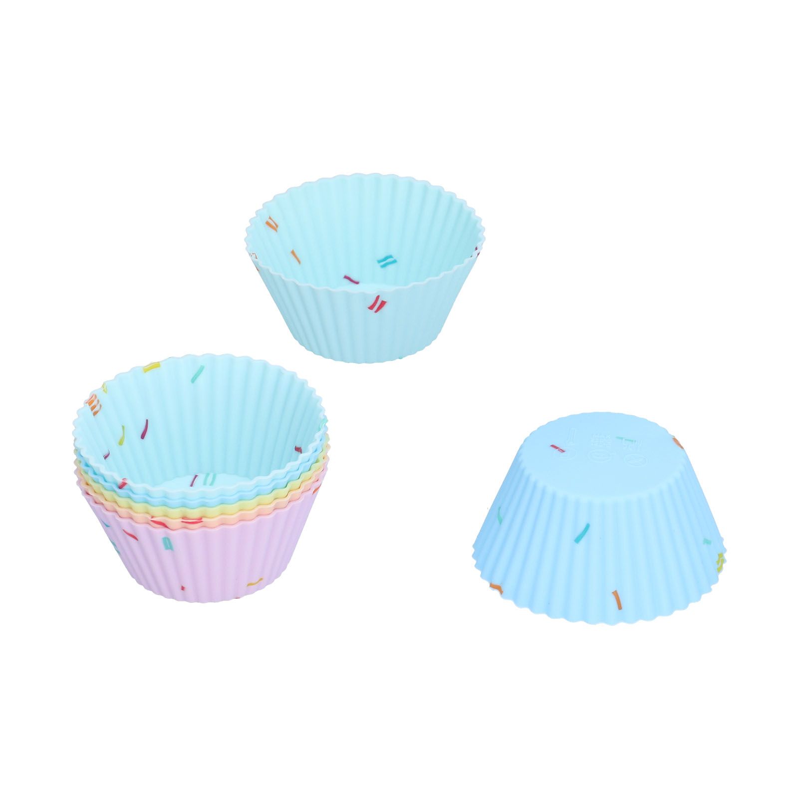20Pcs Silicone Cupcake Mold Non Stick Reusable Baking Molds for Muffin Biscuits Cheese Cake PastriesRound โ image 2