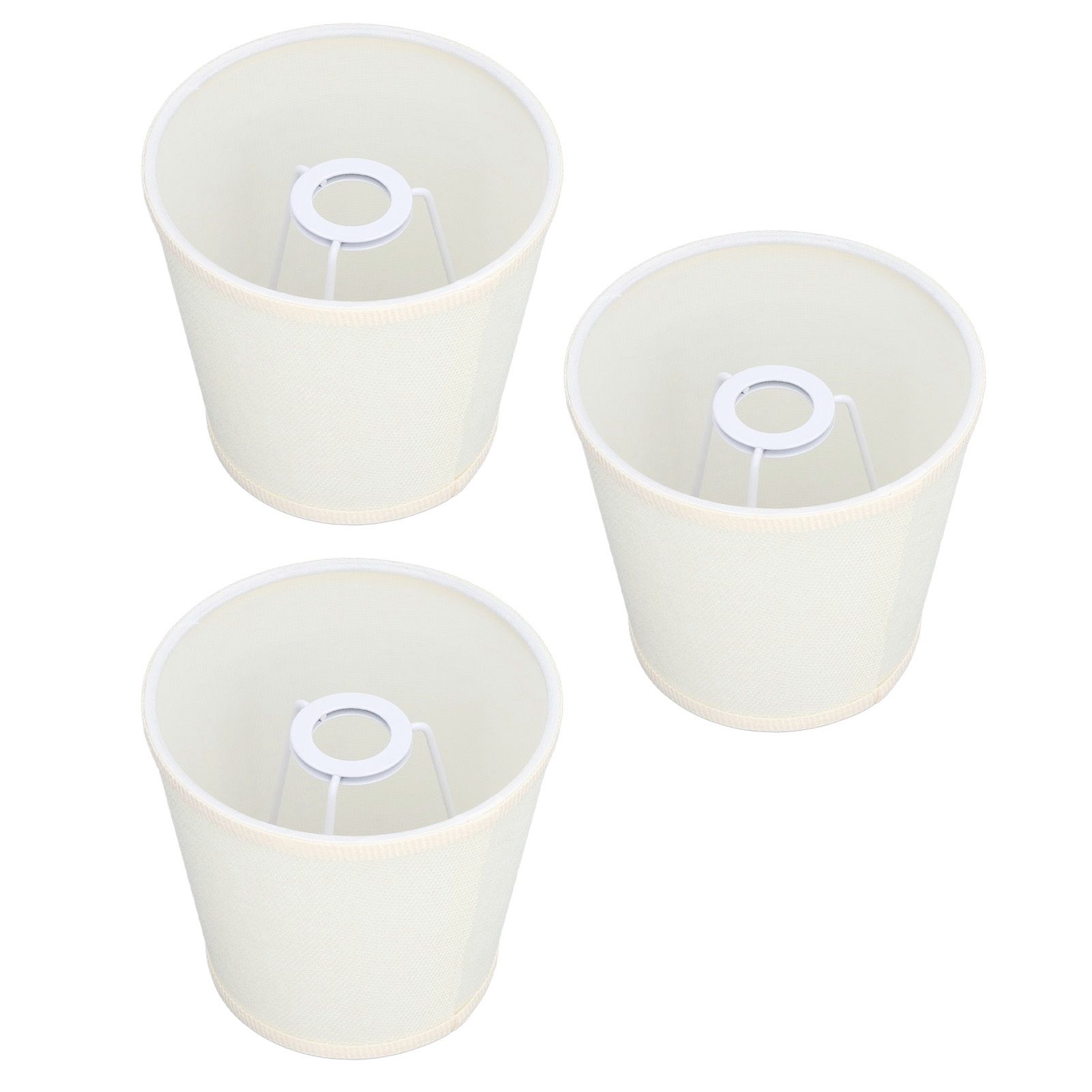 3Pcs Table Lampshade Hand Crafted High Transmittance Soft Cloth Highly Durable Safe Design Small Lamp Shades — image 6