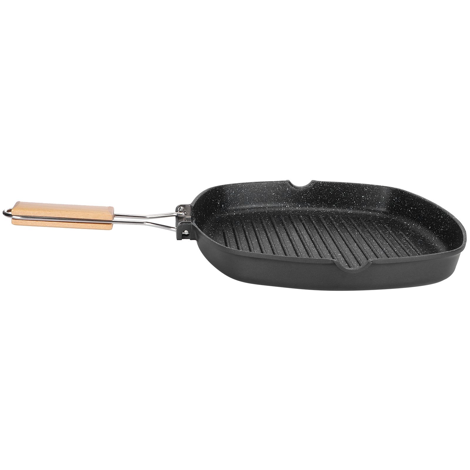 NonStick Practical Frying Pan Steak Skillet BBQ with Foldable Handle Kitchen Supplies(28cm ) โ image 5