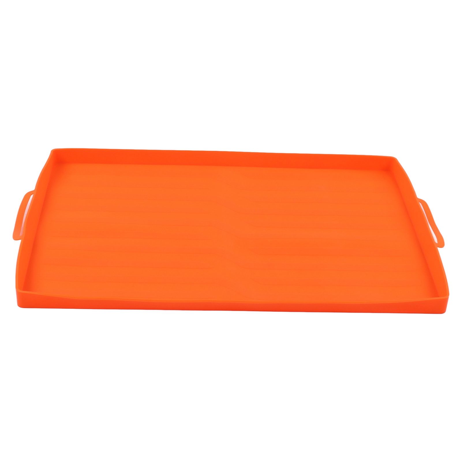 Griddle Mat Silicone Grill Cover Protective Grill Cover BBQ Grill Mat for Outdoor Cooking 22in Orange Handle โ image 3