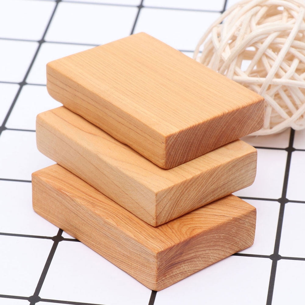 4pcs Rectangule Wooden Board Thicken Blank Unfinished Wood Cutout Smooth Cutting Plaque For DIY Crafts Project 6 × 4 × 1.2cm Light Brown — image 4