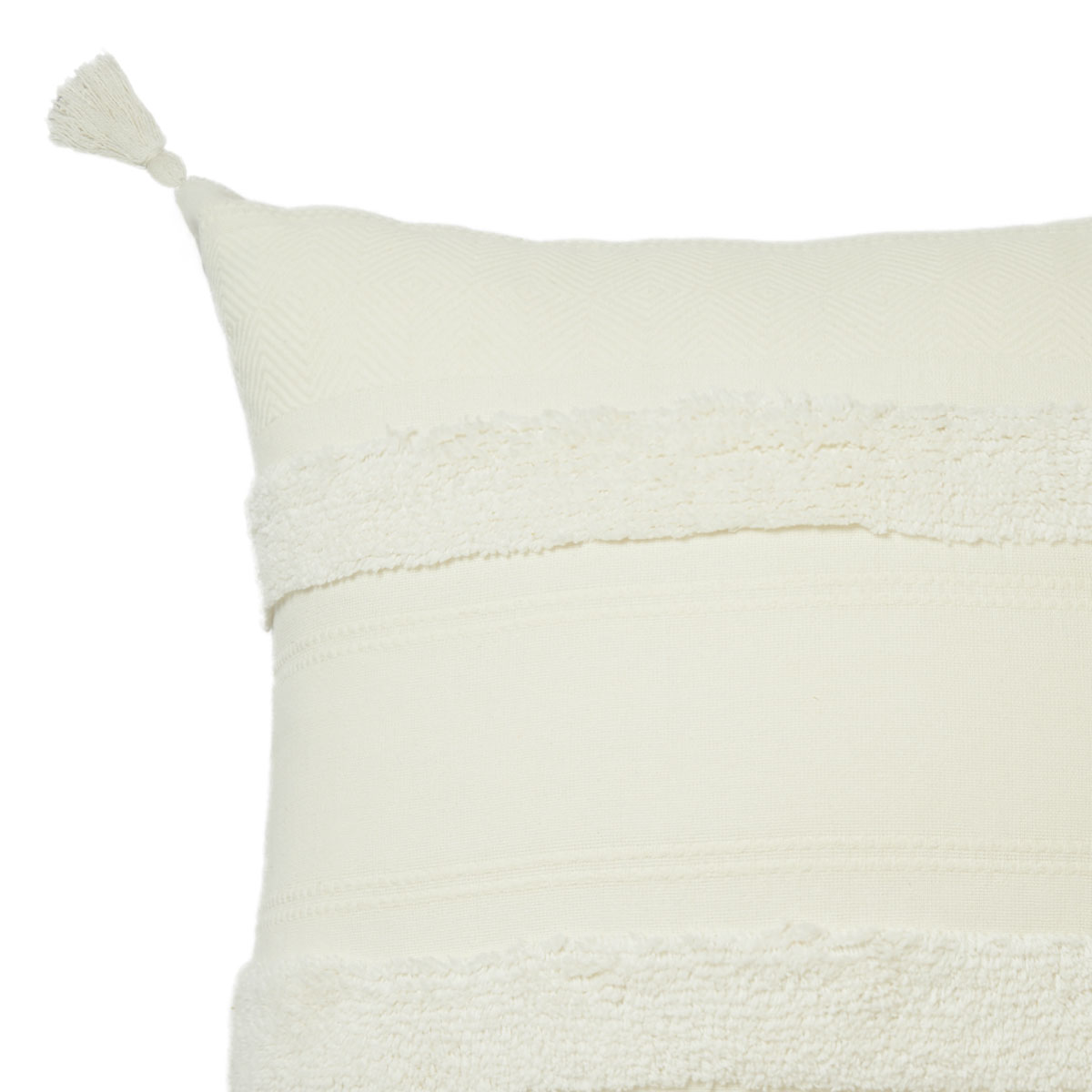 Accessorize Indra Cotton Cushion Cover Off White — image 2