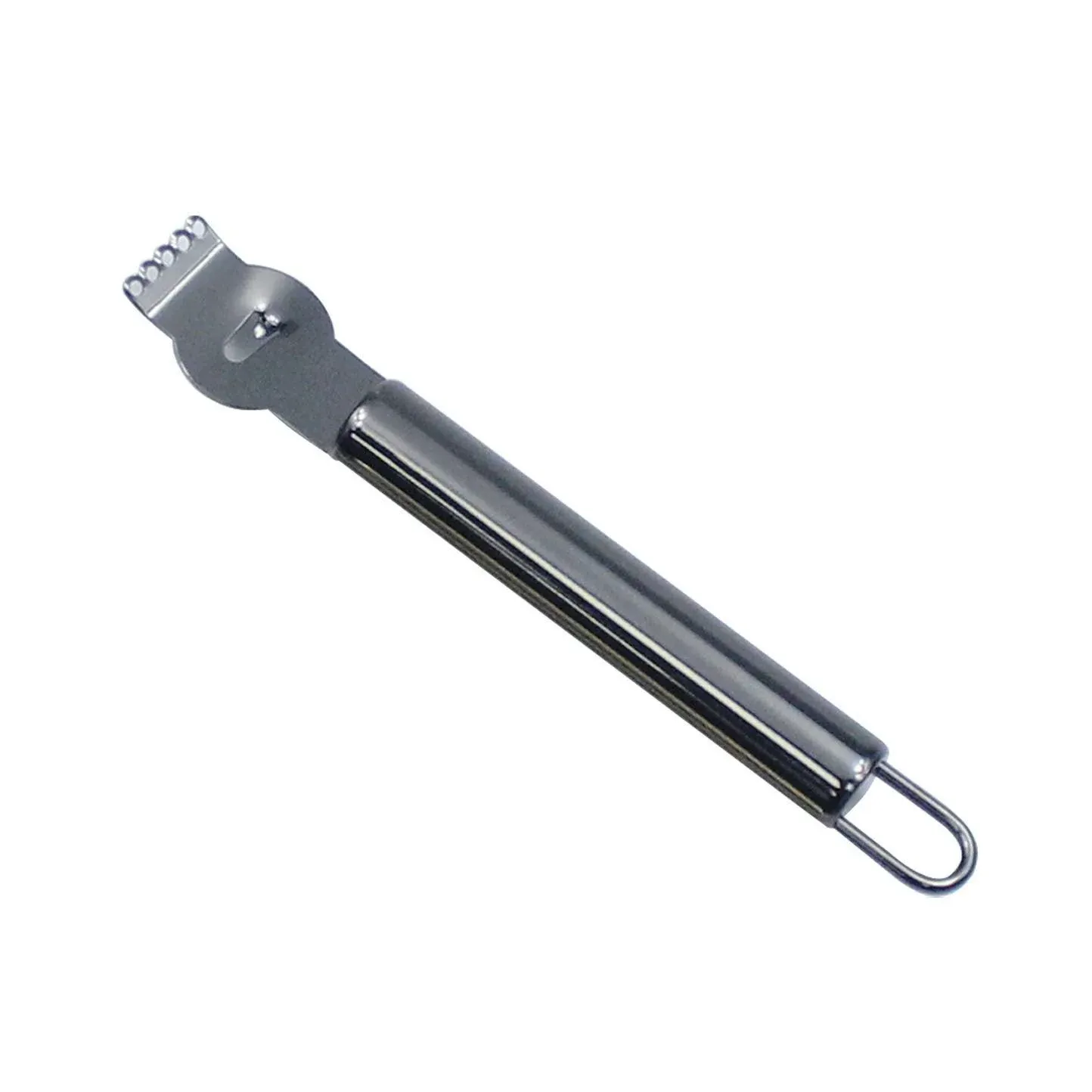 Lemon Zester Grater Knife Tool Stainless Steel with Channel Garnish Citrus Lime - Black