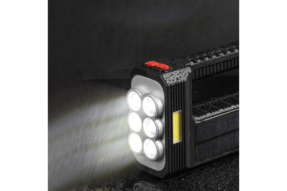 Solar LED Torch USB Rechargeable COB LED Work Light Camping Hiking Lamp Bright โ image 2