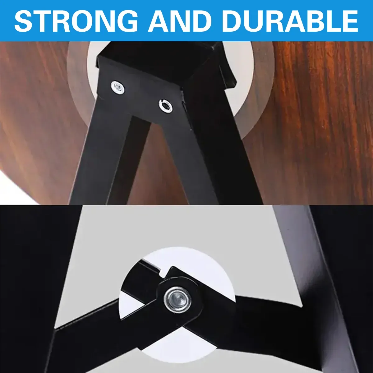 Folding Double Guitar Stand Floor Rack Electric Acoustic Bass Gig Holder Mount — image 5