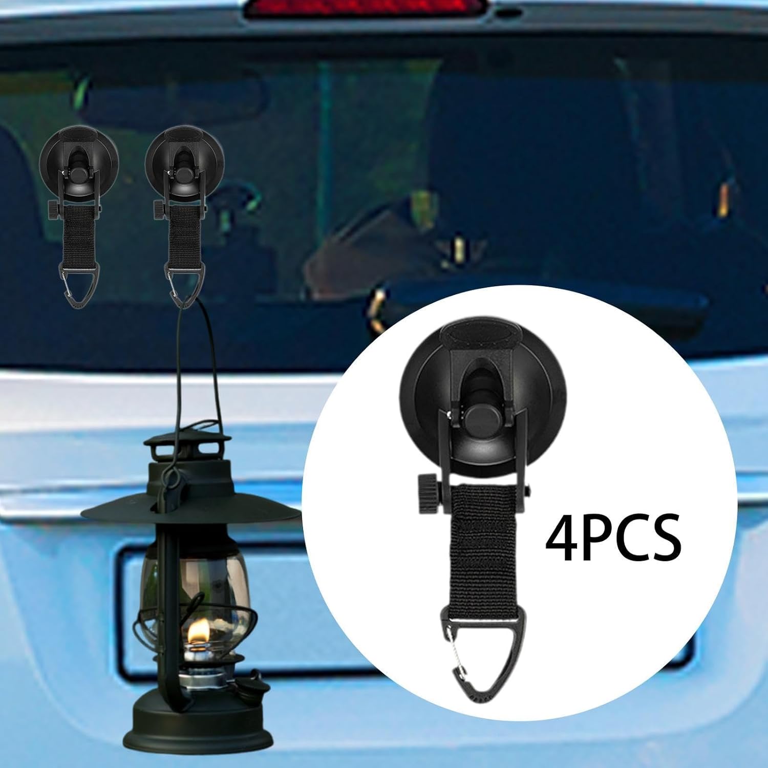 4 Pack Adjustable Strap Hooks for Tarp Tent Secure Attachment Multi Functional — image 5