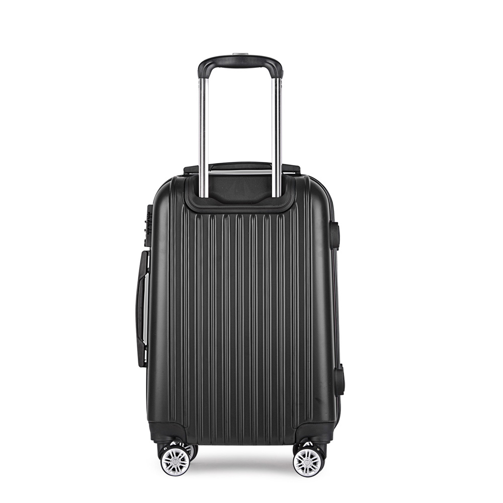 Wanderlite 28 Inch Luggage with TSA Lock Spinner Carry On Hard Shell Travel Suitcase Luggage Case Black โ image 3
