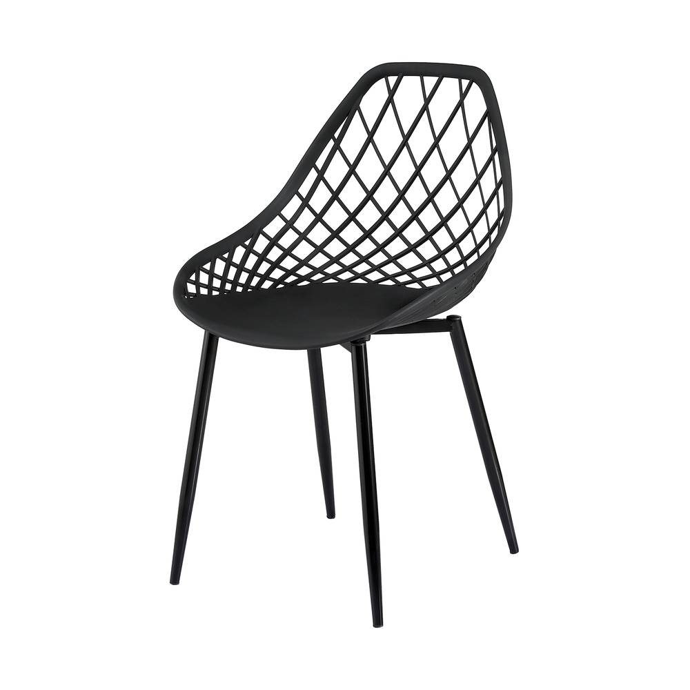Gardeon 4PC Outdoor Dining Chairs PP Lounge Chair Patio Garden Furniture Black — image 3