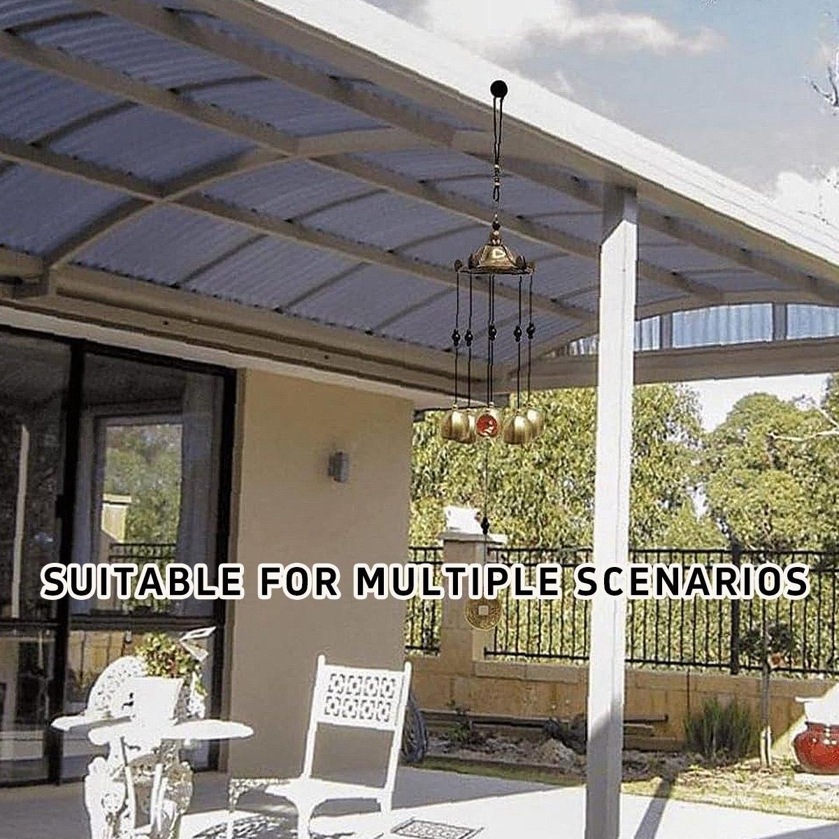 Metal Bell Wind Chime Pendant Outdoor Hanging Decoration Garden Patio Decor — image 4