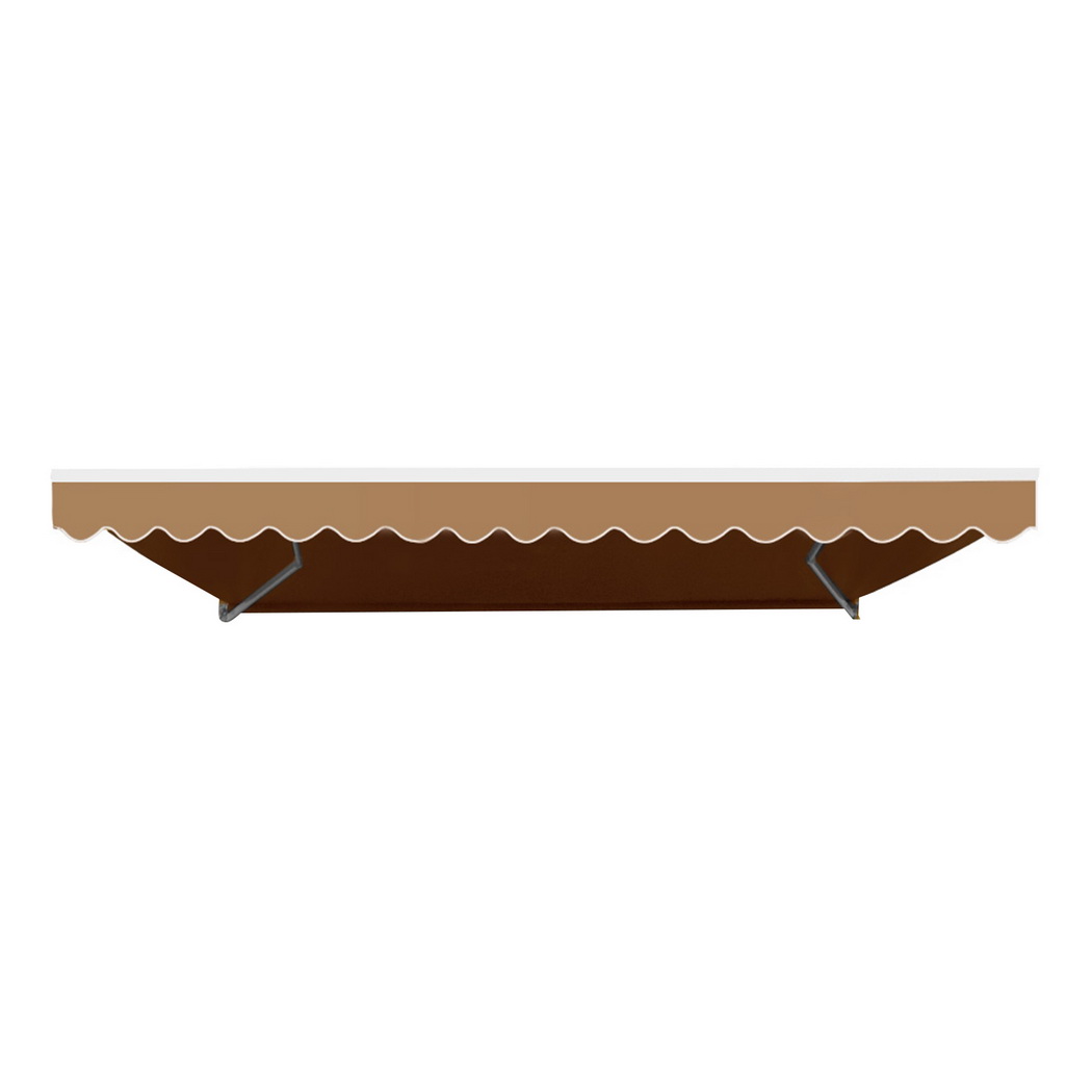 Instahut Retractable Folding Arm Awning Manual Sunshade 2.5Mx2M Beige — image 3