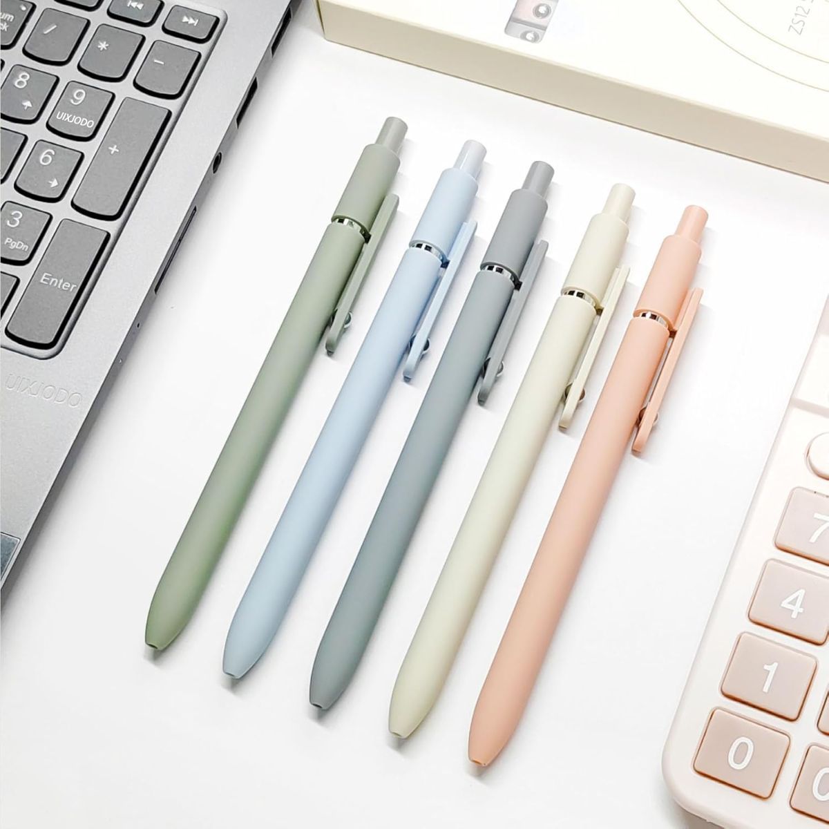 Gel Pens, 5 Pcs 0.5mm Black Ink Pens Fine Point Smooth Writing Pens, High-End Series Pens for Journaling Note Taking, Cute Office School Supplies โ image 3