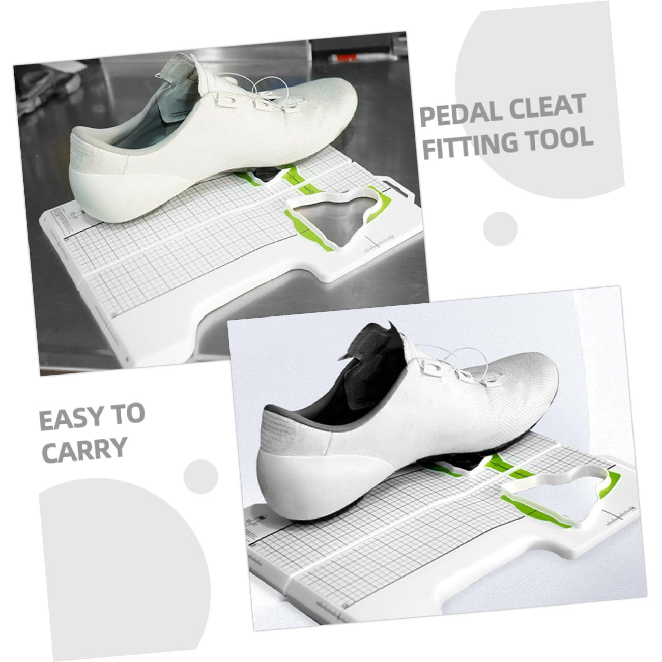 Bike Pedal Adjuster Bike Cleat Adjuster Bikes Cleat Adjuster Pedal Cleat Fitting Tool Cycling Cleat Alignment Tool, White โ image 4