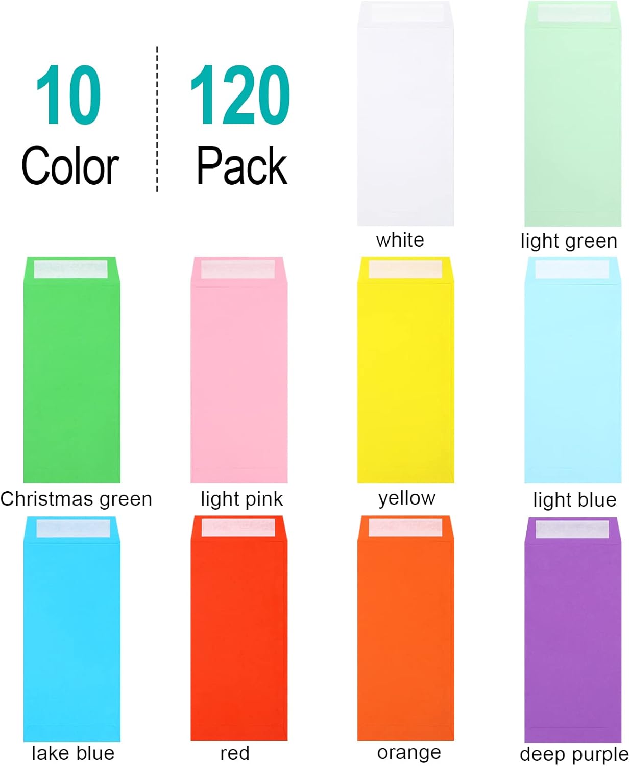 Cash Envelopes -120 Money Saving Challenge, 3.2x6.6inch for Budgeting, Coins, Checks, Gift Cards & Tickets - 3.2x6.6in โ image 2