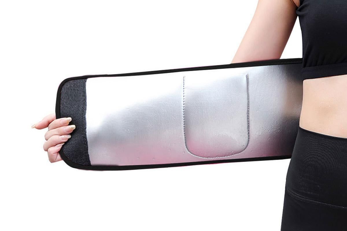 Women Waist Trainer Sweat Band Sport Waist Shaper Belt -Black โ image 3
