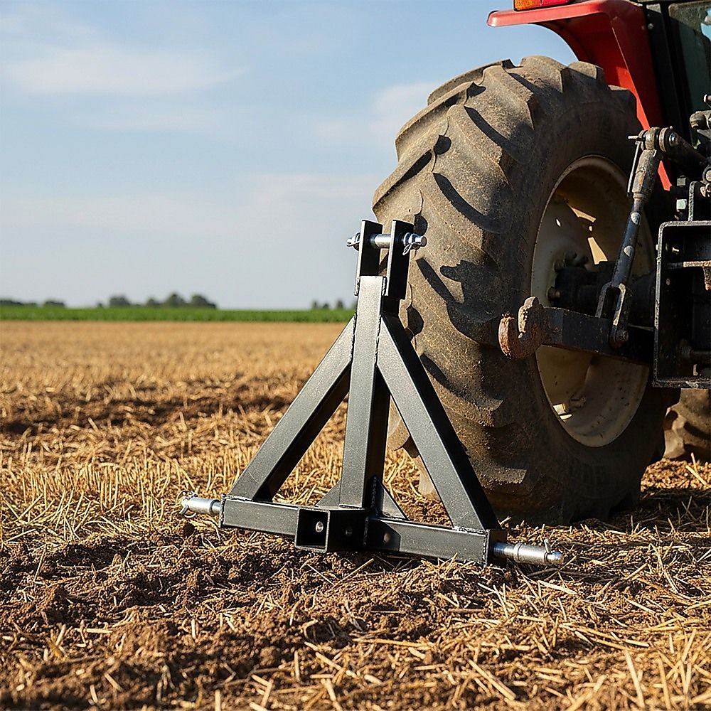 Heavy Duty Steel 3 Point 2" Trailer Hitch Receiver Tow Drawbar For Cat 1 Tractor — image 3