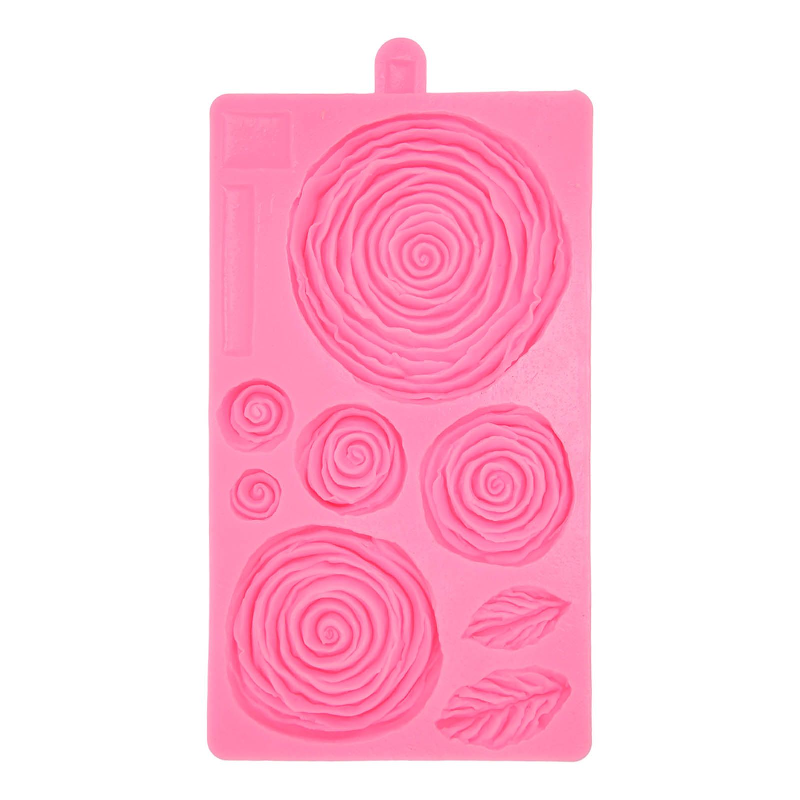 Roses Mold Stick Proof Toxic Free Odorless Dishwasher Safe Silicone Leaf Flower Mould for DIY Cake Chocolate β image 2
