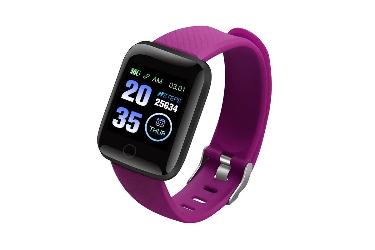 116plus Waterproof Smart Watch Sports Fitness Trackaer with Heart Rate Monitor for Men and Women-Blue โ image 5