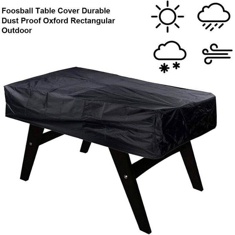 Heavy Duty Oxford Foosball Table Cover Waterproof Anti-Uv Dustproof Black 16311548Cm — image 3