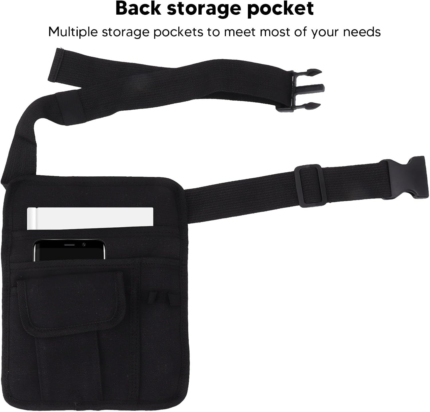 Server Waist Pouch, Gardening Tool Bag Waiter Money Pouch Belt Restaurant for Men and Women — image 6