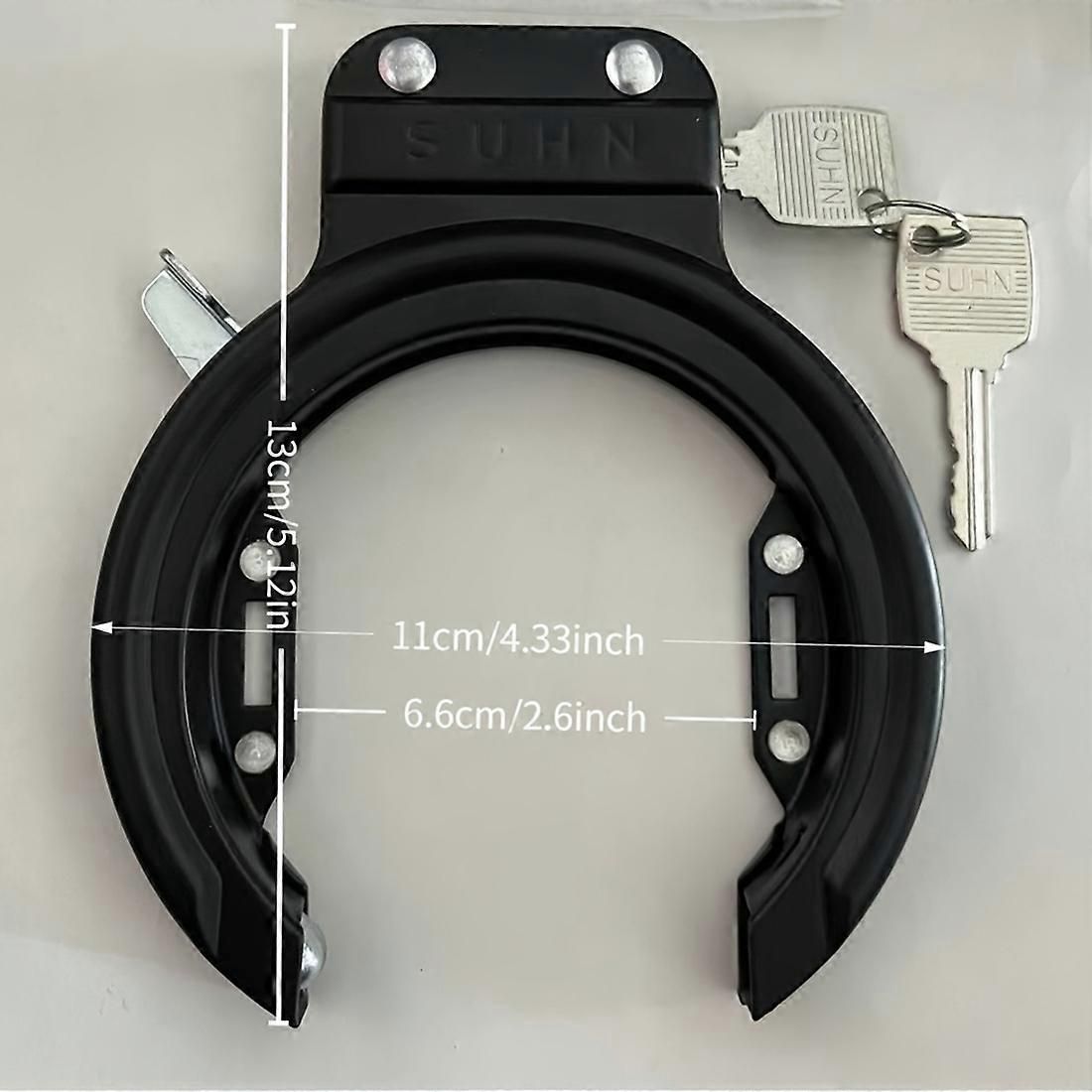Outdoor Bicycle Horseshoe Lock - Fully Enclosed Steel Pipe Anti-Theft Lock with 2 Keys for Bicycles, Cycling and Gifts โ image 2