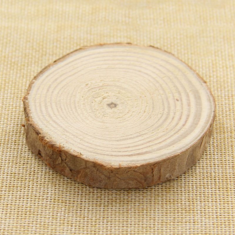 Wooden circles and bark wooden circles are used for crafts, while tree pieces are used for DIY crafts, rural wedding decorations — image 2