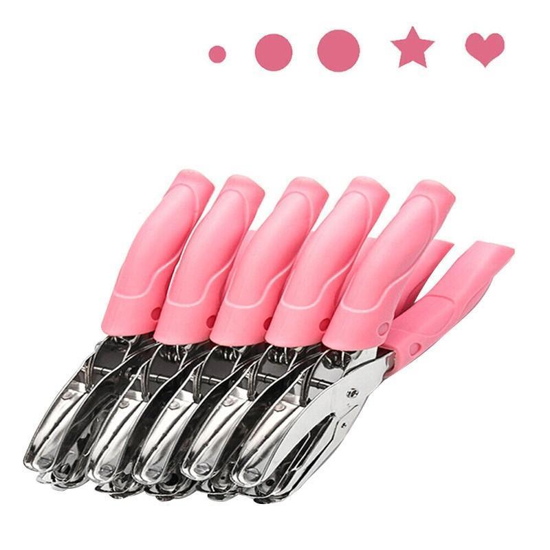 Circle/Heart/Star Shaped Metal Hole Punch Pliers - Paper Hand Puncher - 1.5mm circle — image 2